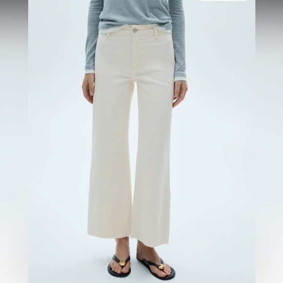 Mango Catherine Culotte High Rise Jeans - Picture 2 of 11